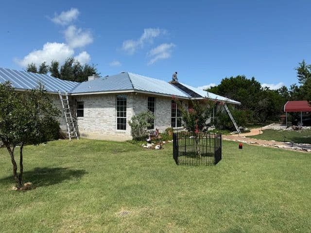 Gallery photos for Sleek Galvalume Roof Transformation in Boerne TX: Image #2