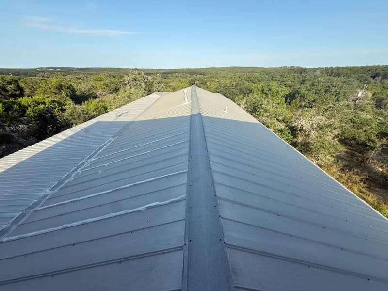 Sleek Standing Seam Roof in Wimberly Texas